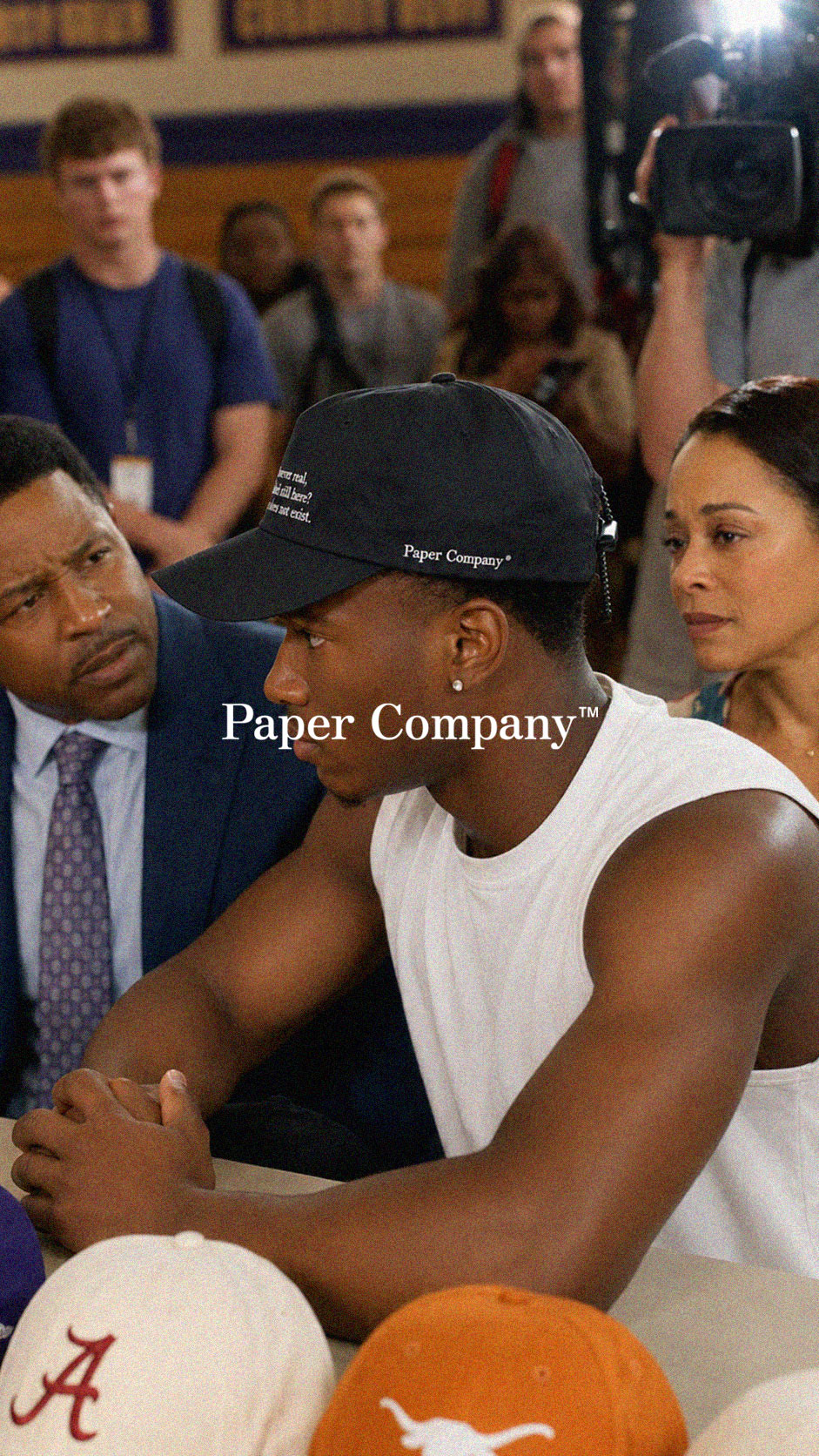 Paper Company Staff Cap — signing ceremony